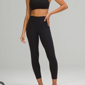Black Lululemon Instill leggings 25in